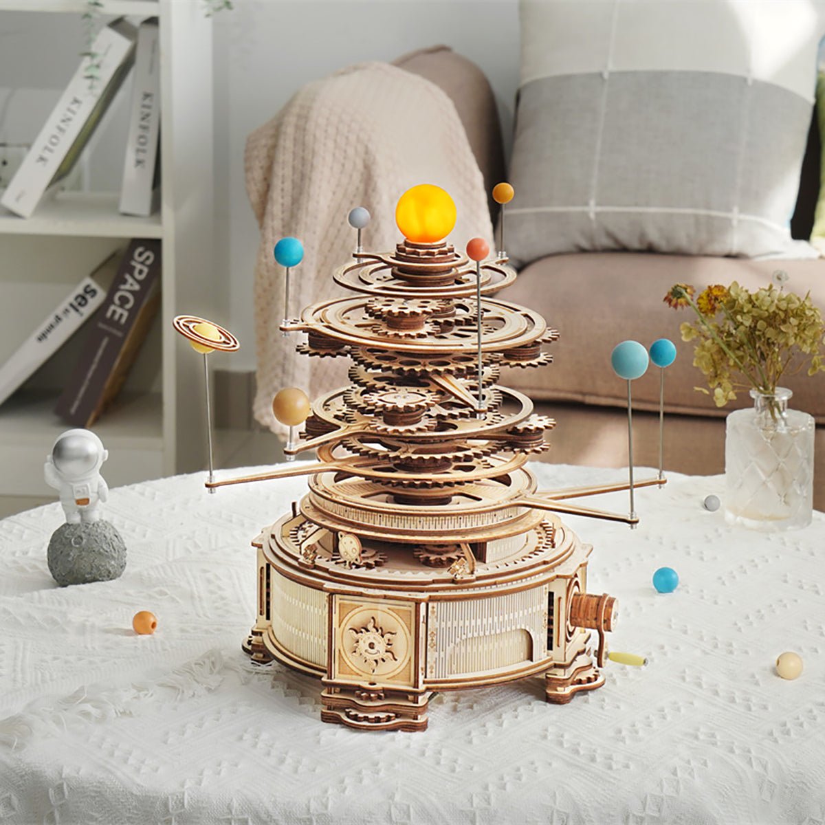 Orerry Mechanical Planetory Trajectory 3D Wooden Puzzle - DIYative™