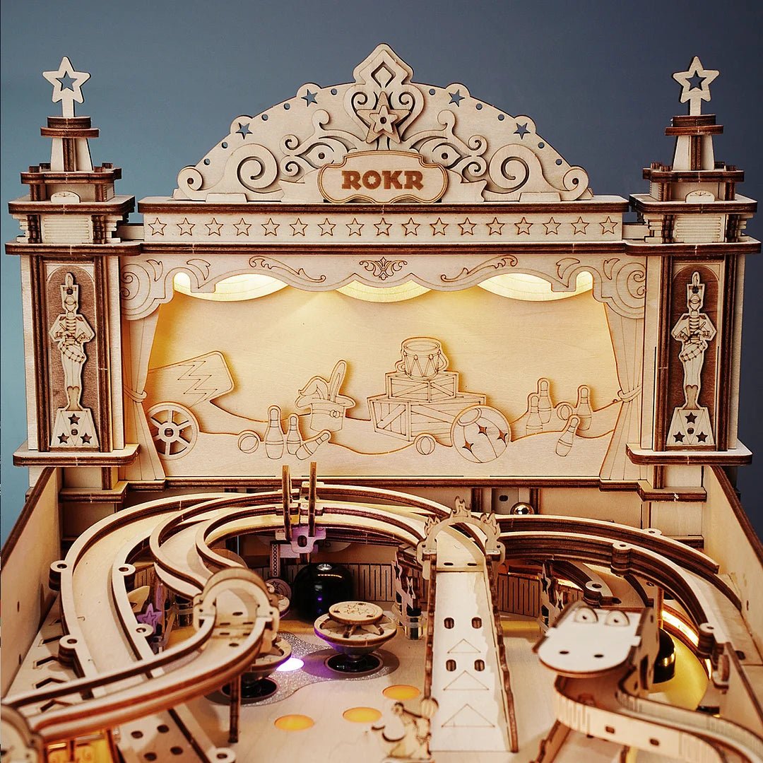 Pinball Machine 3D Wooden Puzzle Kit - DIYative™