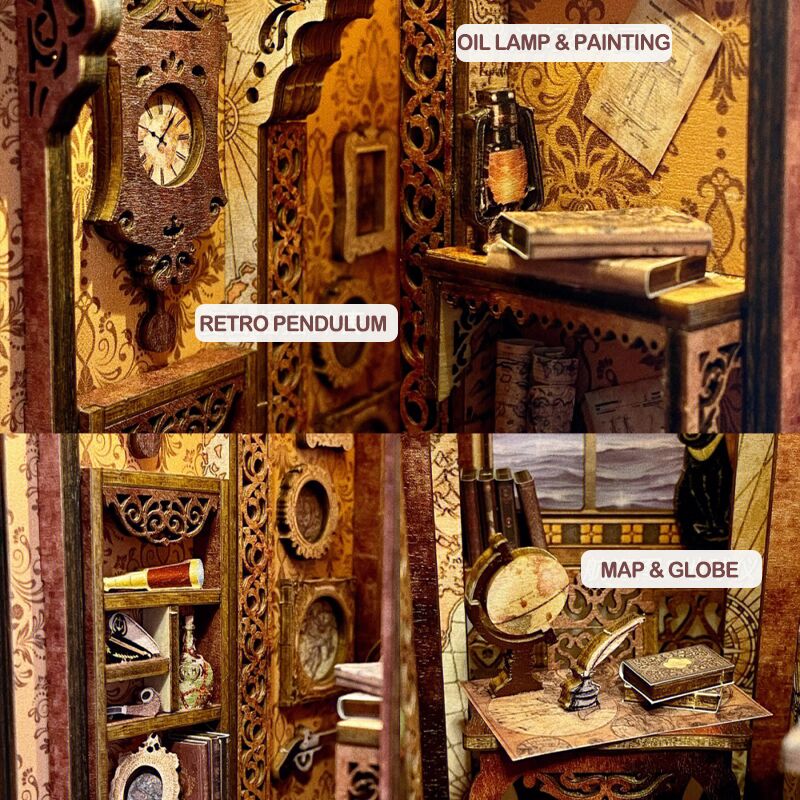 Sailing Memory DIY Book Nook 3D Wooden Puzzle - DIYative™