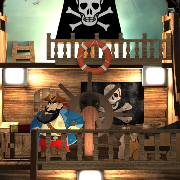 Sea Hunters DIY Book Nook 3D Wooden Puzzle - DIYative™
