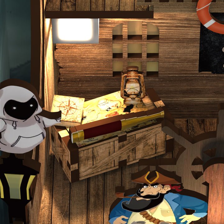 Sea Hunters DIY Book Nook 3D Wooden Puzzle - DIYative™