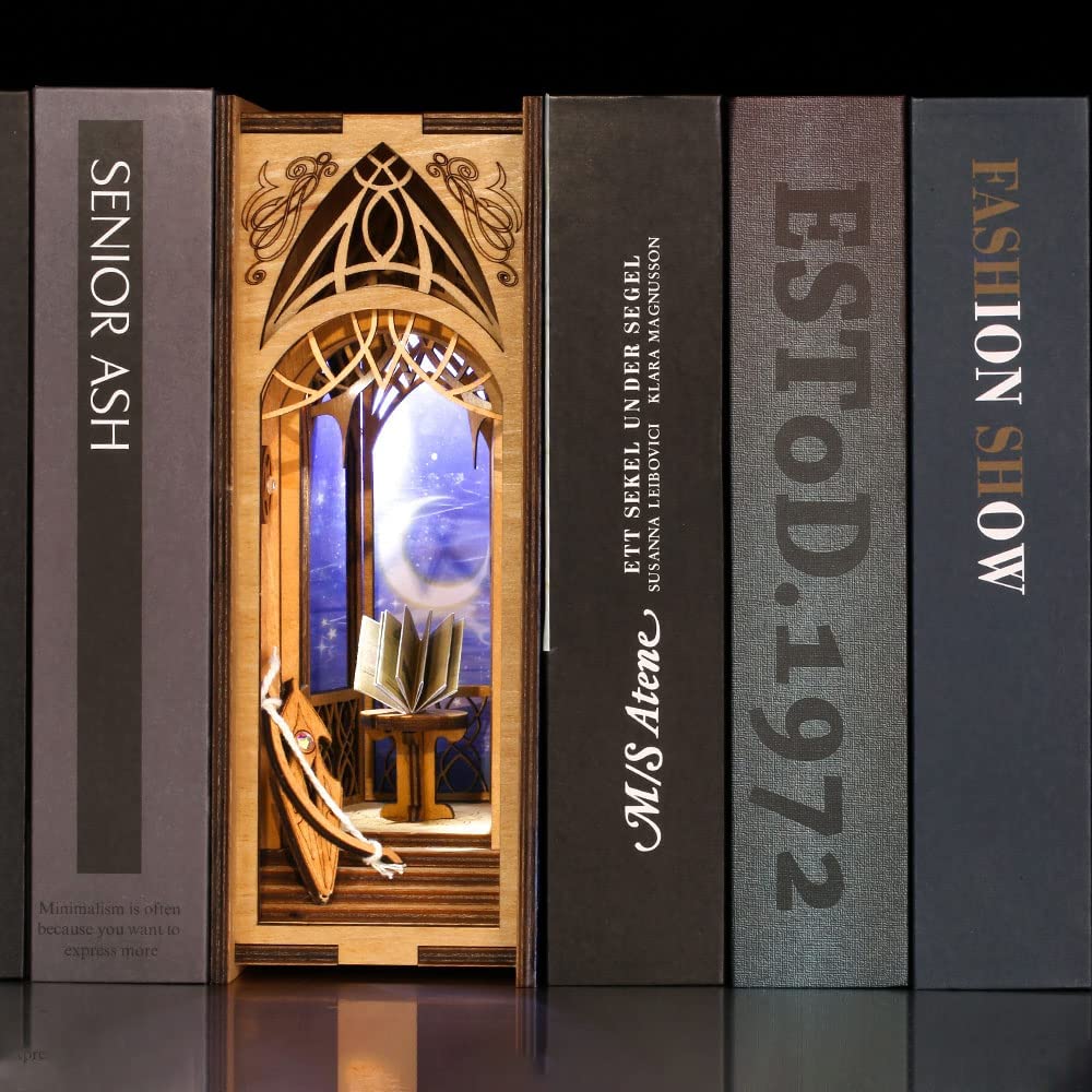 Secret Of Galaxy Book Nook 3D Wooden Puzzle - DIYative™
