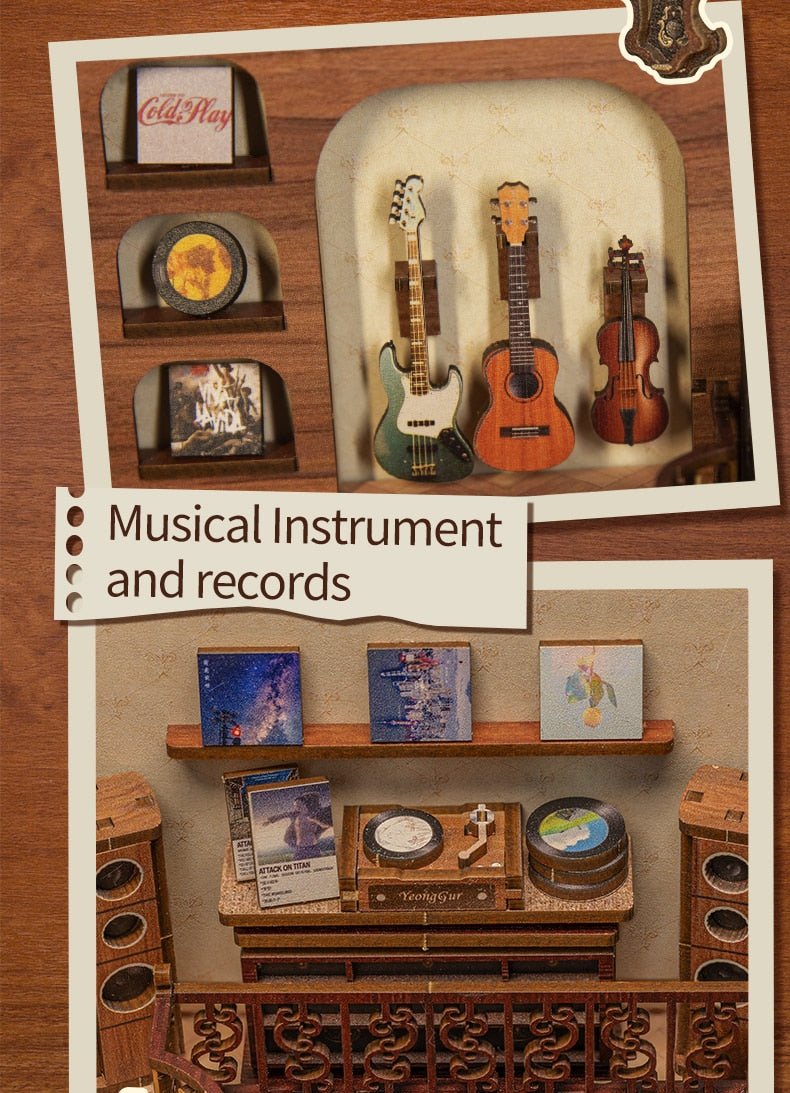 Secret Rhythm Music Space DIY Book Nook - DIYative™