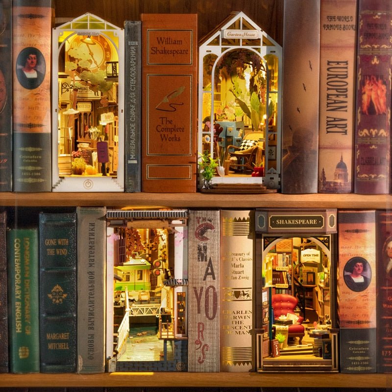 Shakespeare Bookstore DIY Book Nook Kit - DIYative™
