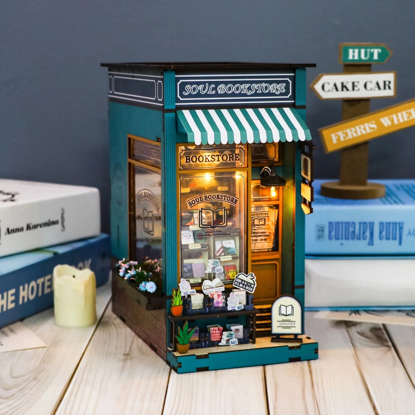 Soul Bookstore DIY Book Nook Kit - DIYative™