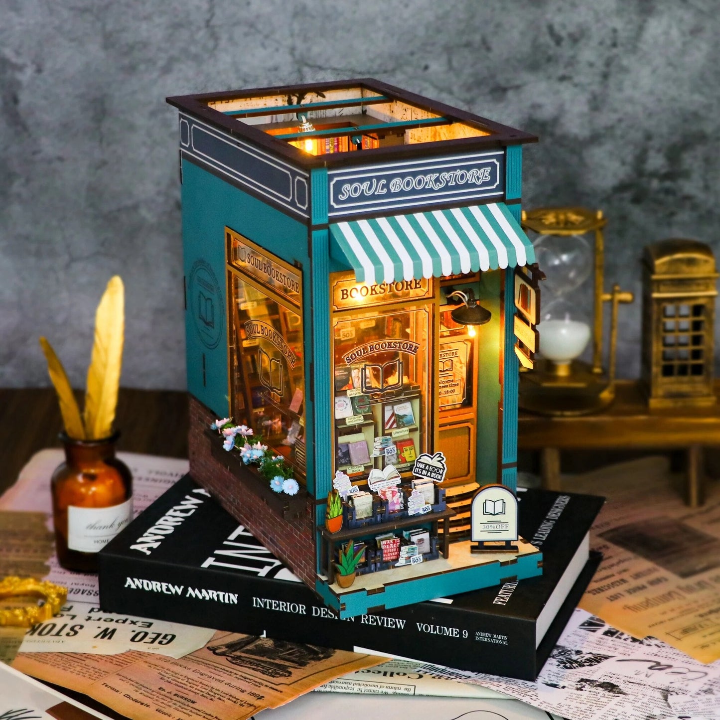 Soul Bookstore DIY Book Nook Kit - DIYative™