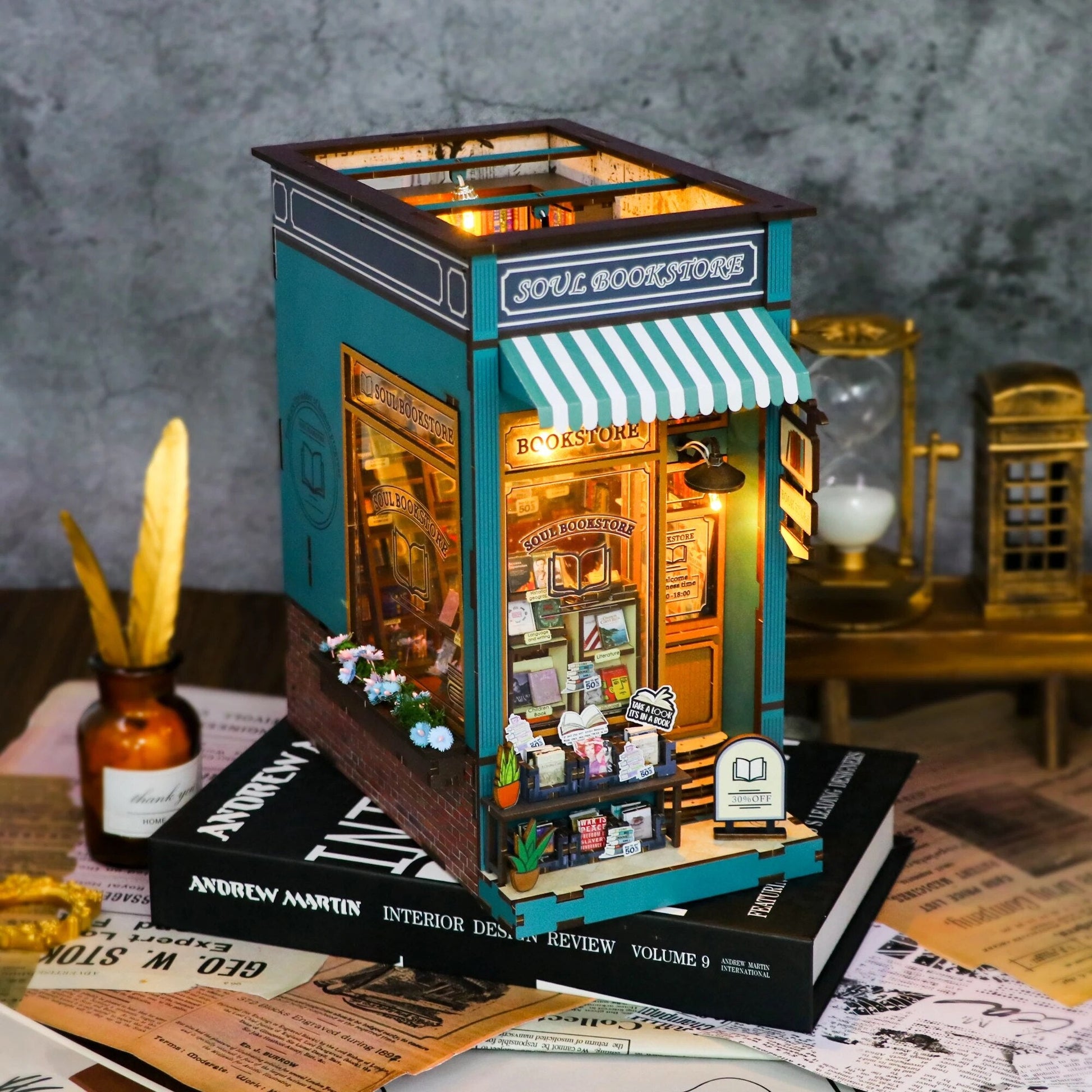 Soul Bookstore DIY Book Nook Kit - DIYative™