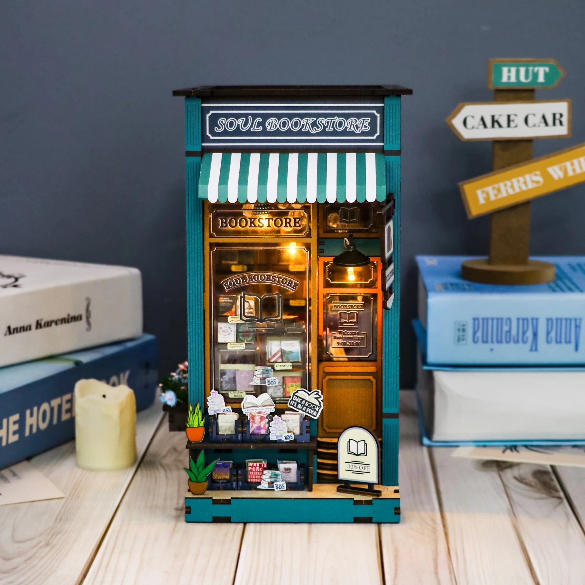 Soul Bookstore DIY Book Nook Kit - DIYative™