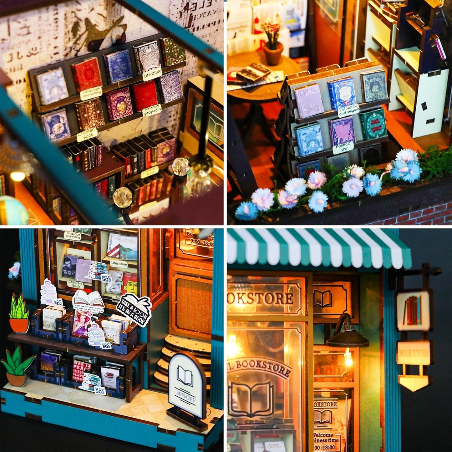 Soul Bookstore DIY Book Nook Kit - DIYative™