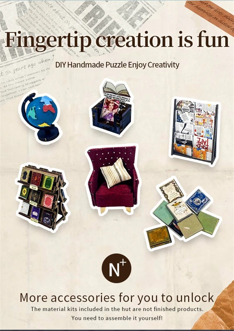 Soul Bookstore DIY Book Nook Kit - DIYative™