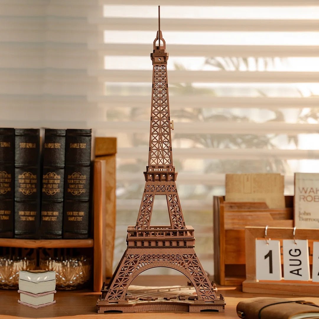 Starry Eiffel Tower 3D Wooden Puzzle - DIYative™