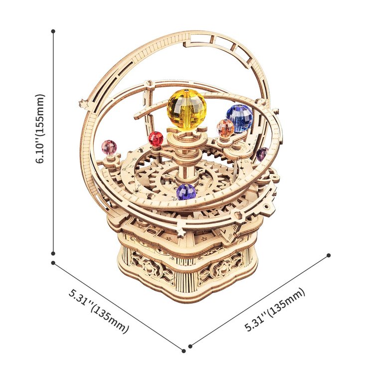 Starry Night Orrery Mechanical Music Box - DIYative™