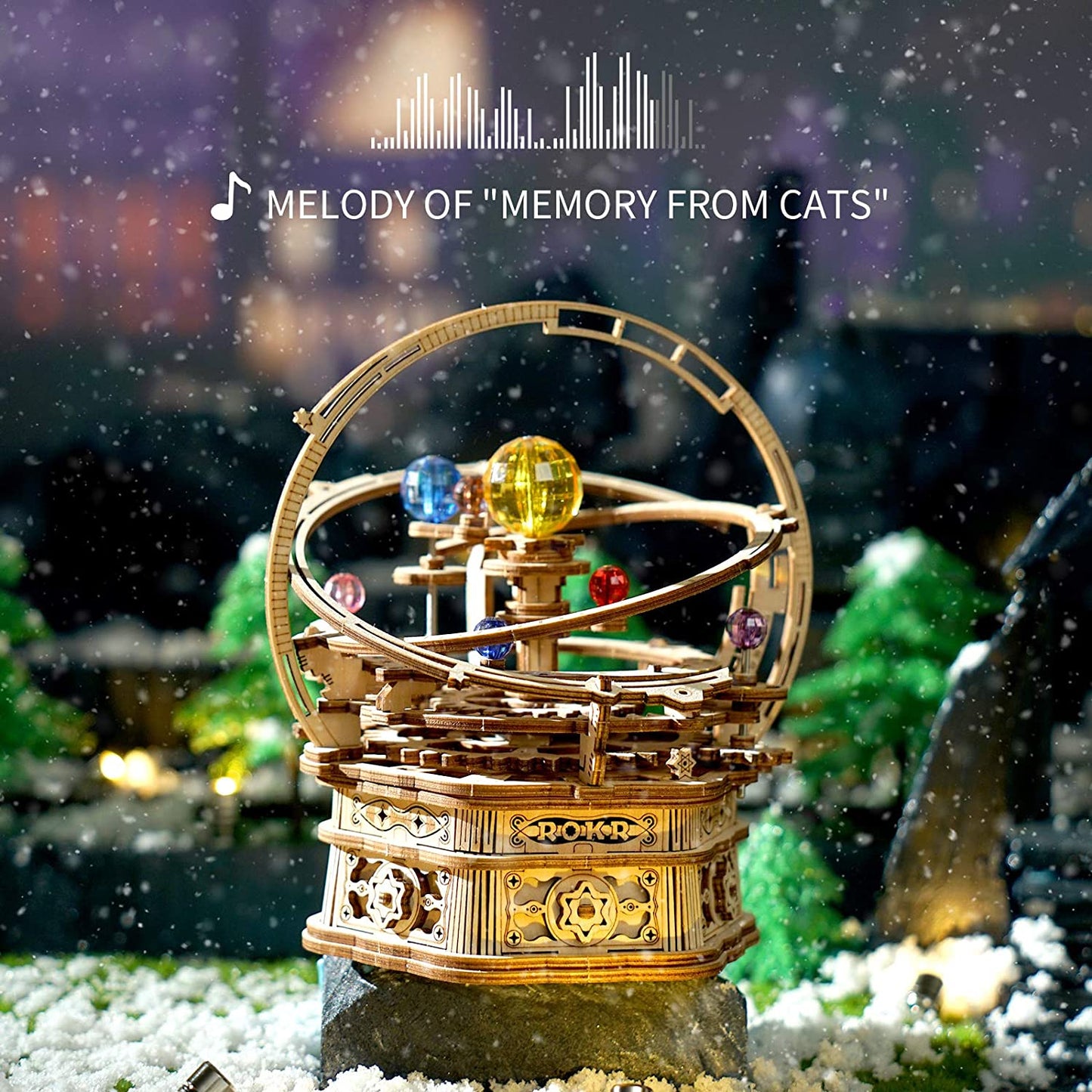 Starry Night Orrery Mechanical Music Box - DIYative™