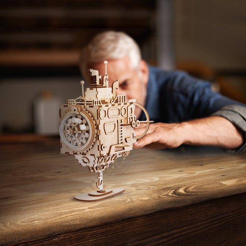 Steampunk Submarine Music Box 3D Wooden Puzzle - DIYative™