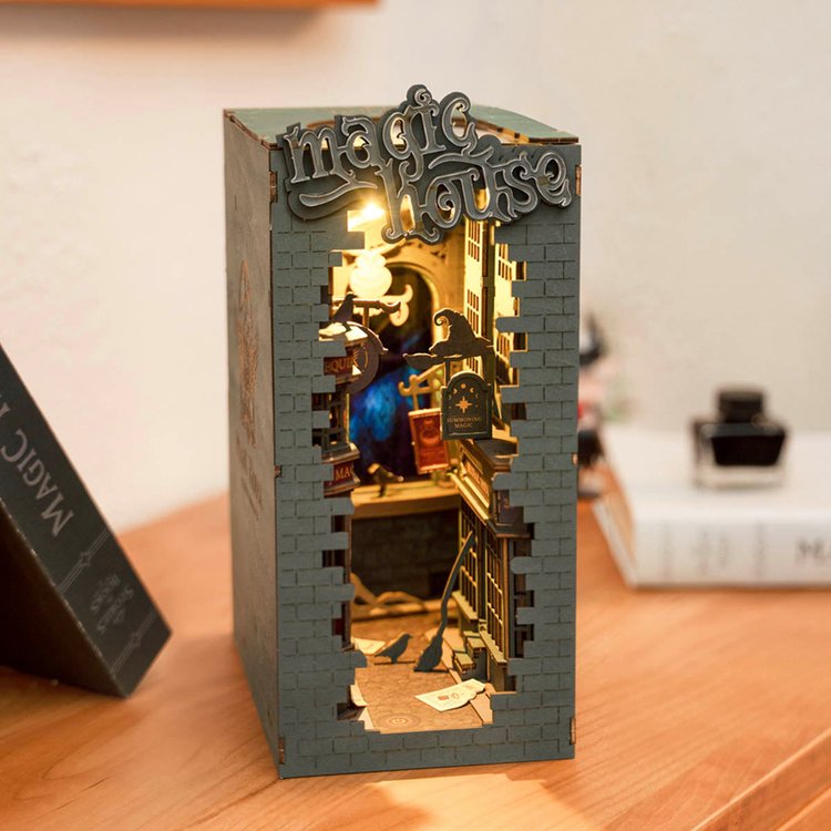 Sunshine Town 3D Wooden DIY Book Nook - DIYative™