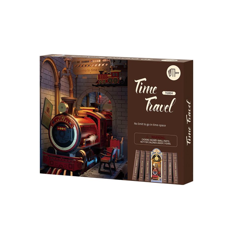Time Travel 3D Wooden DIY Book Nook - DIYative™