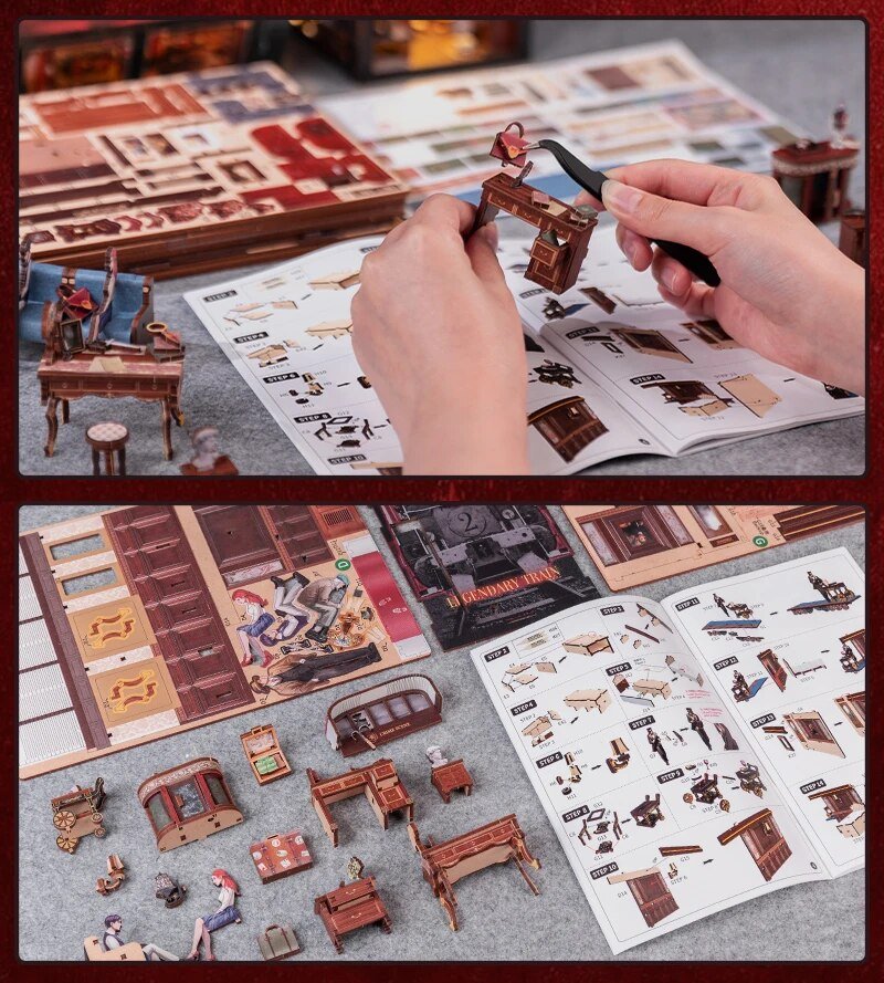 Train Mystery Case DIY Book Nook Kit - DIYative™
