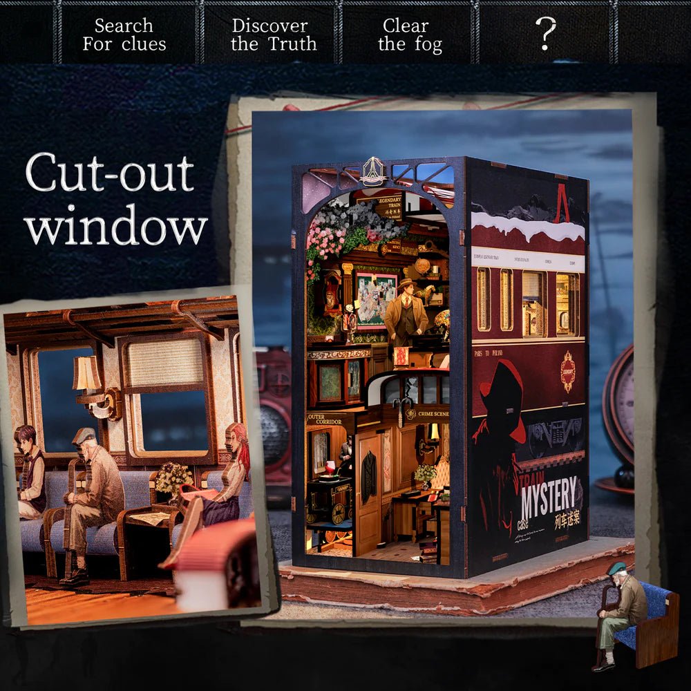 Train Mystery Case DIY Book Nook Kit - DIYative™
