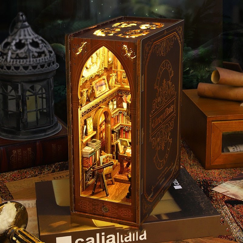 Vintage Eternal Library DIY Book Nook Kit - DIYative™