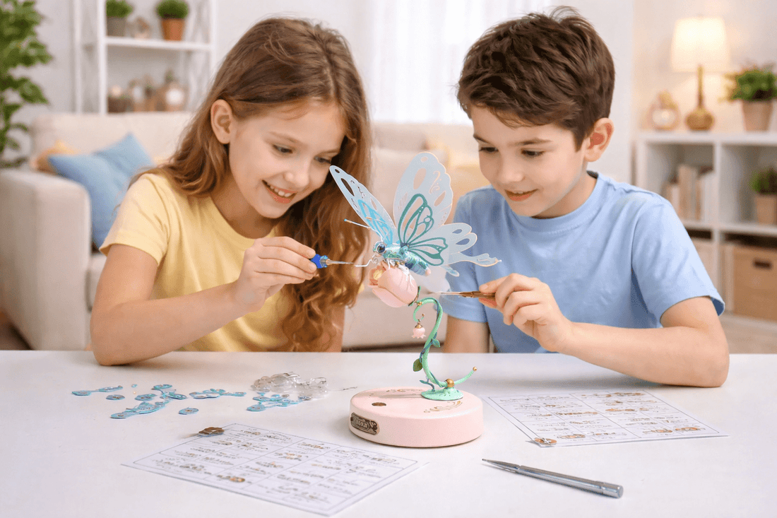 Discover the Magic of Building Your Own Butterfly Mechanical Species DIY 3D Puzzle - DIYative™