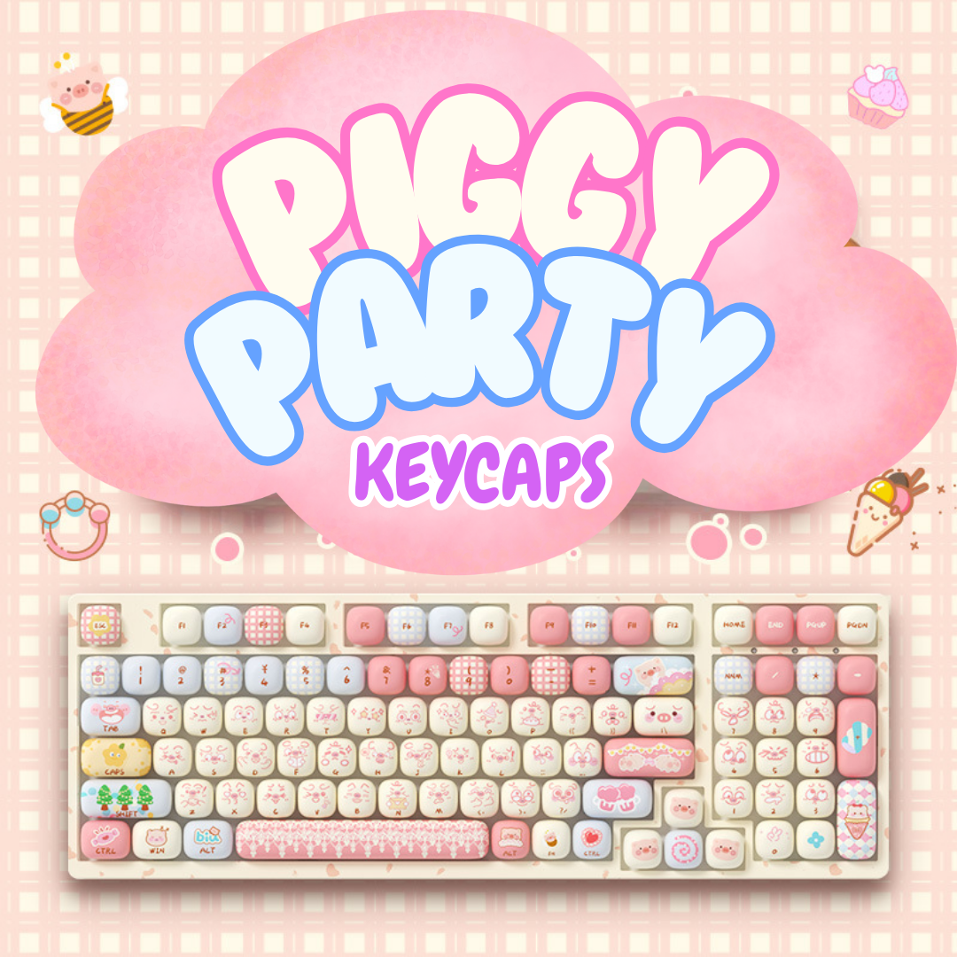 Piggy Party DIY Keycaps