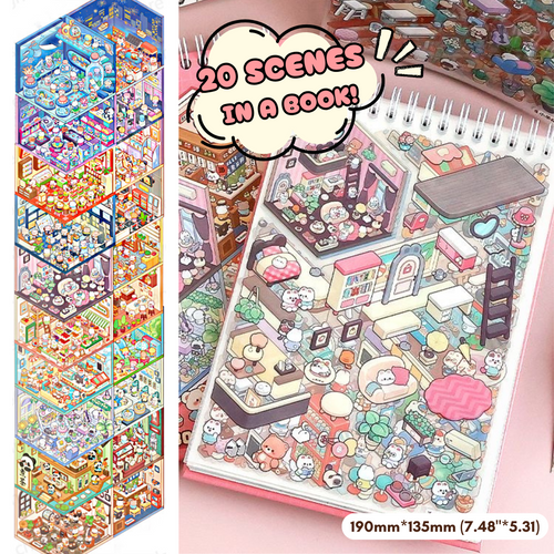 Sticker Booklet - Stick n’ Scene 3D DIY Scene Stickers Therapy