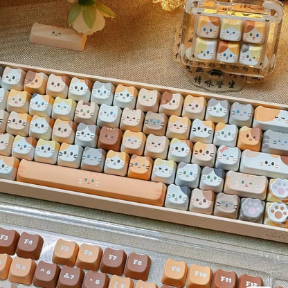 Toasted Bread Keycaps Cat's Party DIY Keycaps – DIYative™