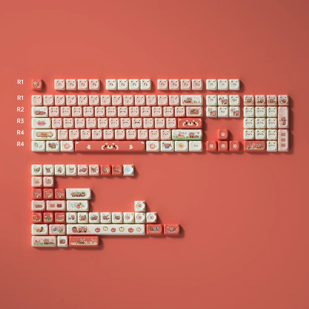 Red Raccoon DIY Keycaps