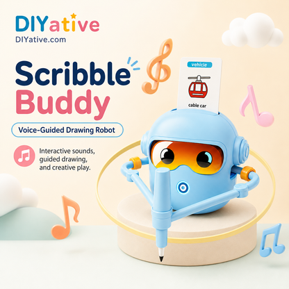 Scribble Buddy: The Voice-Guided Drawing Robot for Little Artists