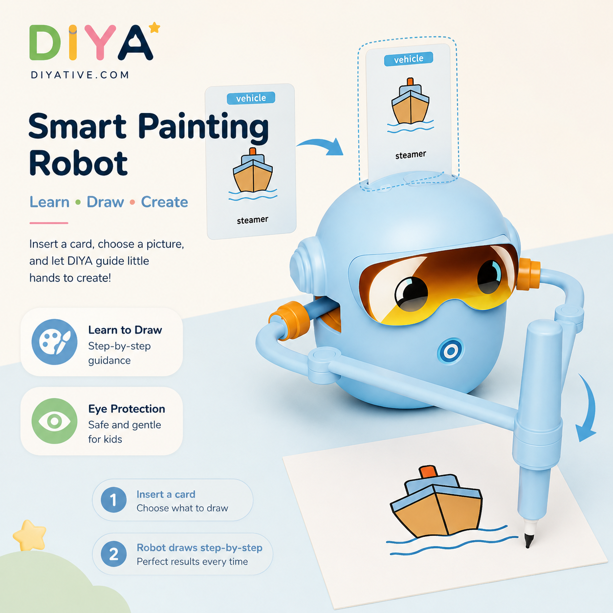 Scribble Buddy: The Voice-Guided Drawing Robot for Little Artists