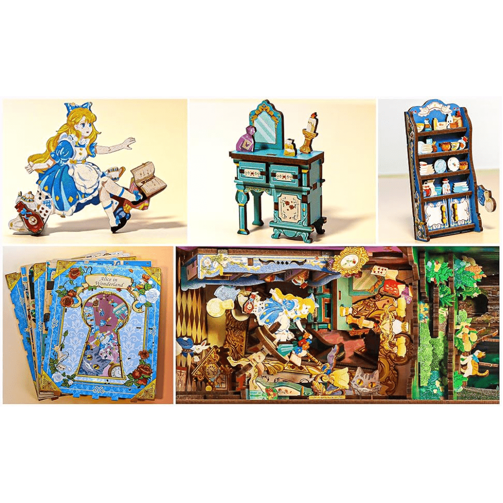 Alice in Wonderland DIY Book Nook - DIYative™