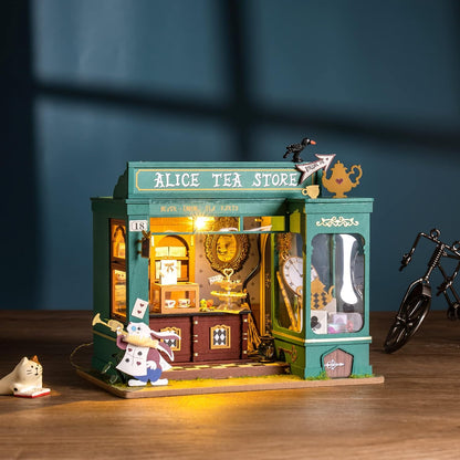 Alice's Tea Store DIY Miniature House Kit - DIYative™