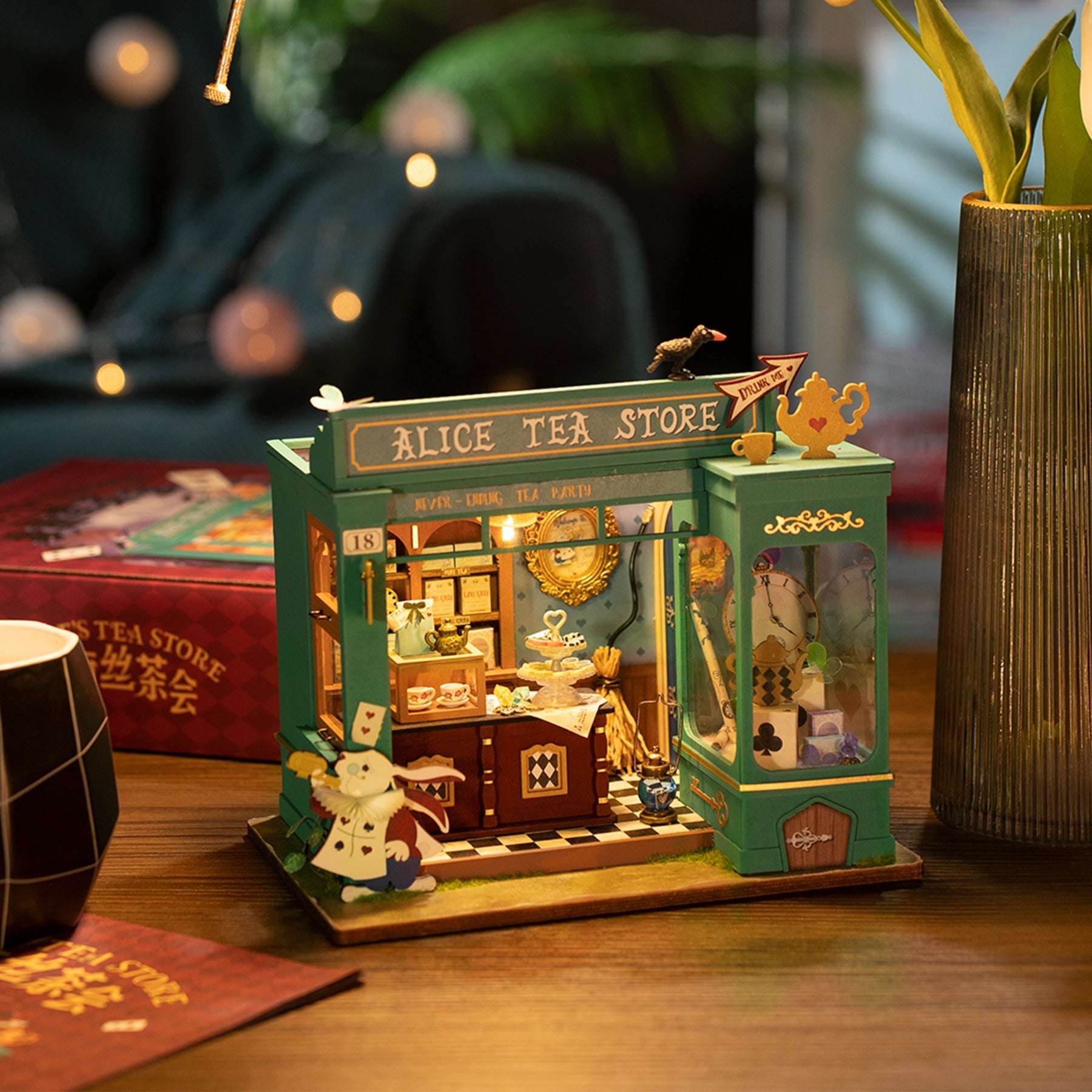 Alice's Tea Store DIY Miniature House Kit - DIYative™