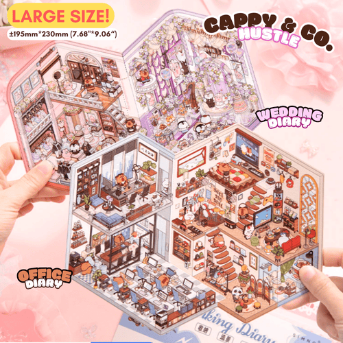 Cappy & Co. Hustle - Stick n’ Scene 3D DIY Scene Stickers Therapy - DIYative™