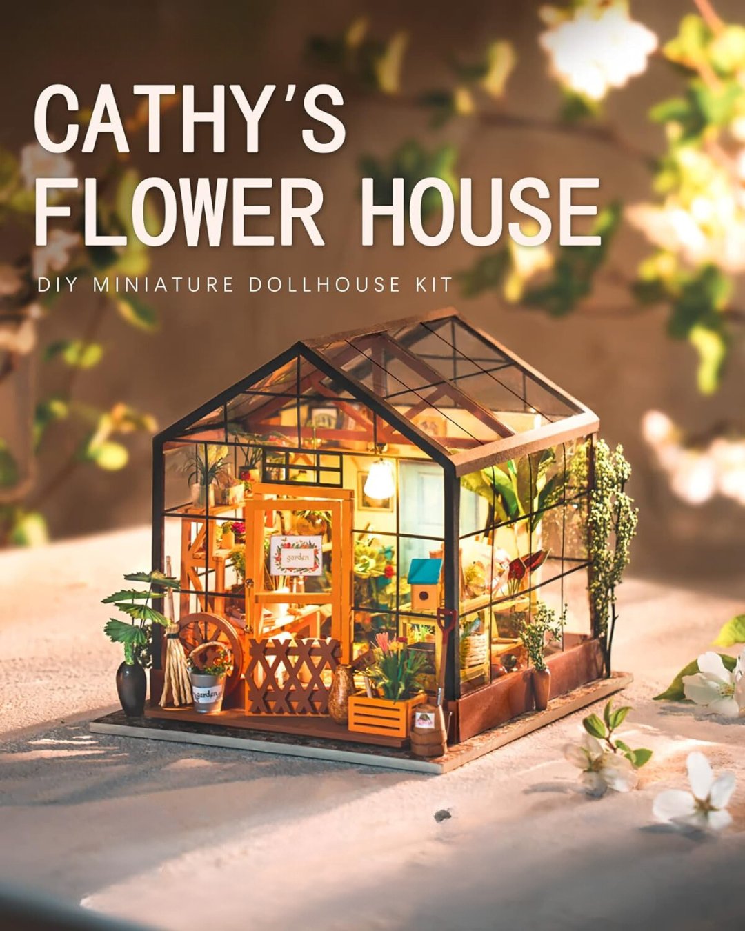 Cathy's Flower House DIY Miniature House - DIYative™