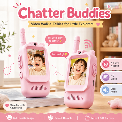 Chatter Buddies: Video Walkie-Talkies for Little Explorers