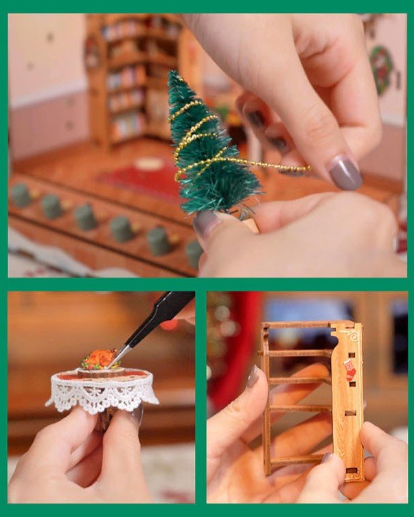 Christmas Cottage TechArt DIY Music Box - DIYative™