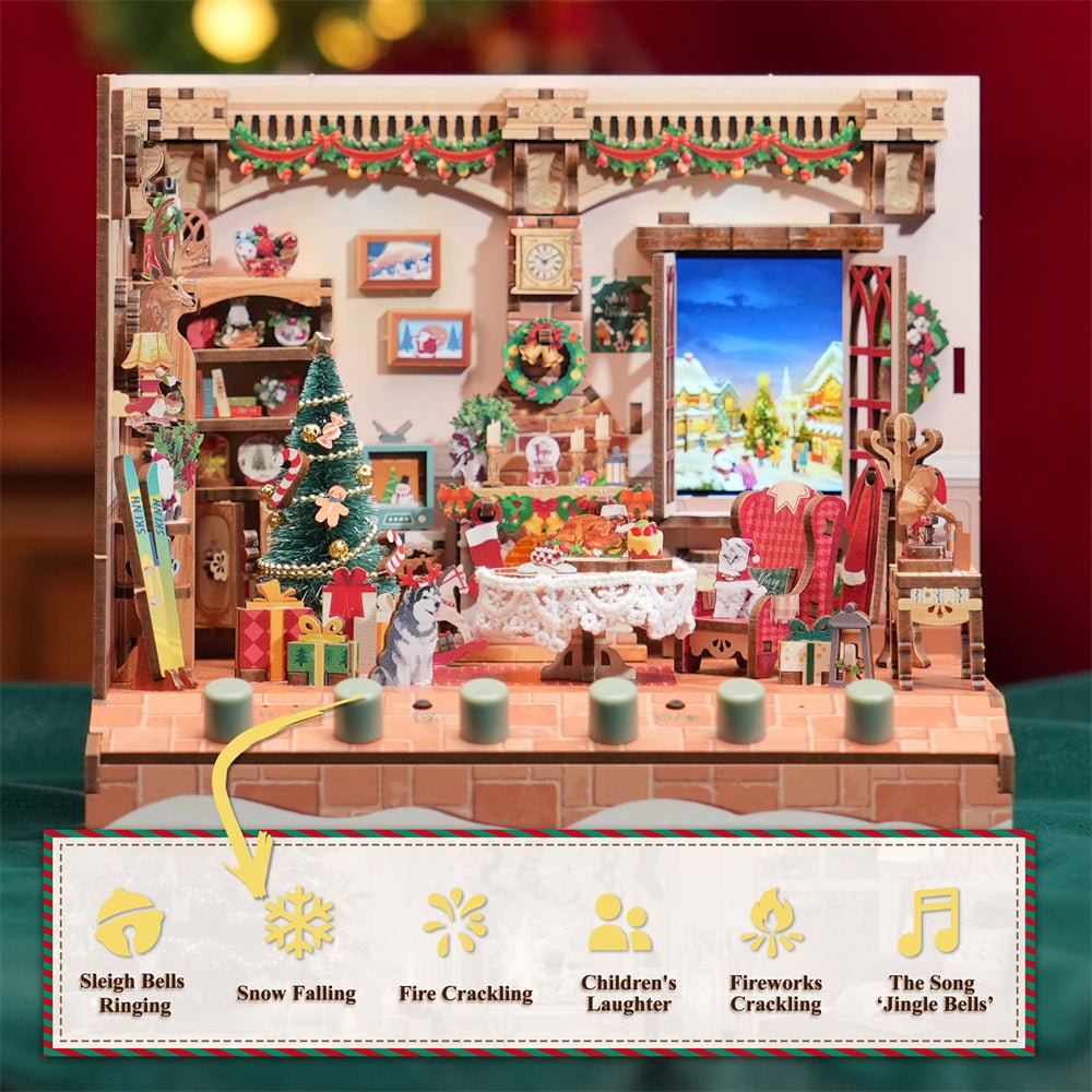 Christmas Cottage TechArt DIY Music Box - DIYative™