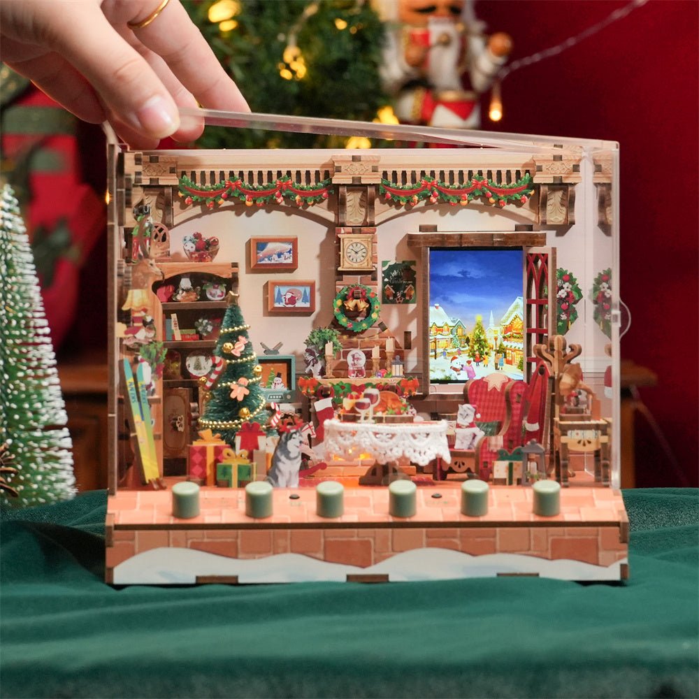 Christmas Cottage TechArt DIY Music Box - DIYative™