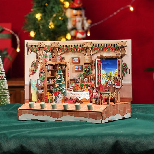 Christmas Cottage TechArt DIY Music Box - DIYative™