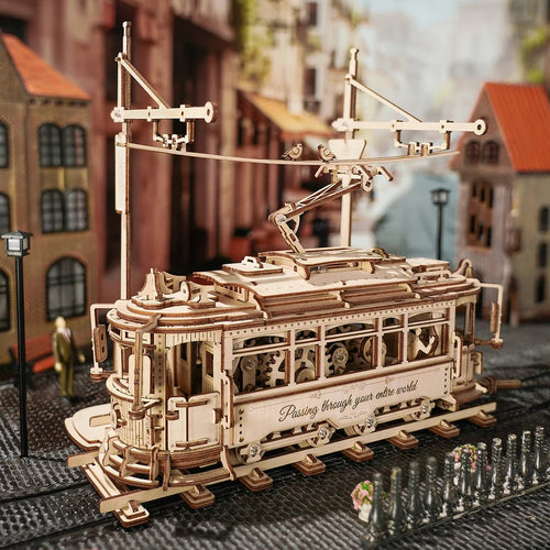 Classic City Tram 3D Wooden Puzzle - DIYative™
