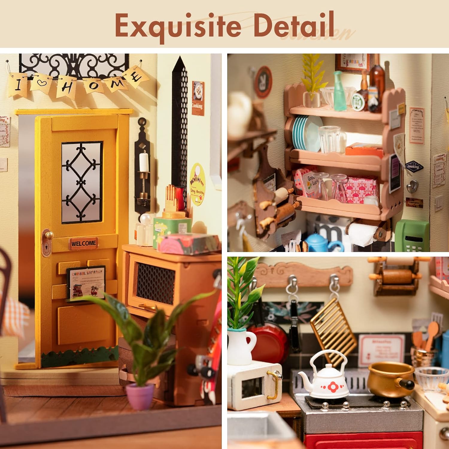 Cozy Kitchen DIY Miniature House Kit - DIYative™