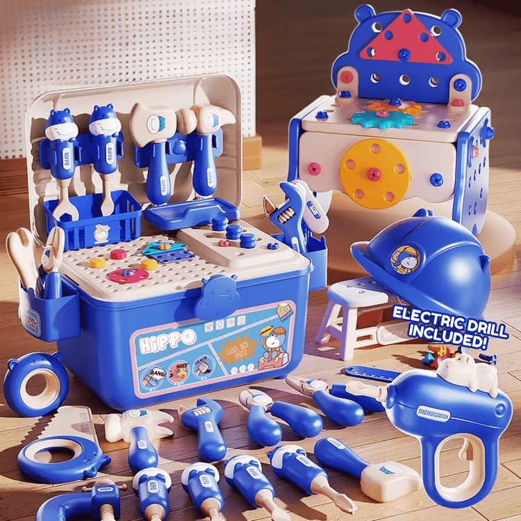 Hippo All - in - one Tool Hub DIY Montessori Tool Box Set - DIYative™