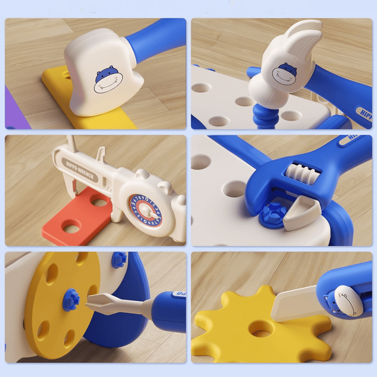 Hippo All-in-one Tool Hub DIY Montessori Tool Box Set – DIYative™