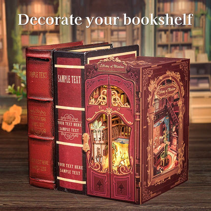 Library of Wisdom DIY Book Nook - DIYative™