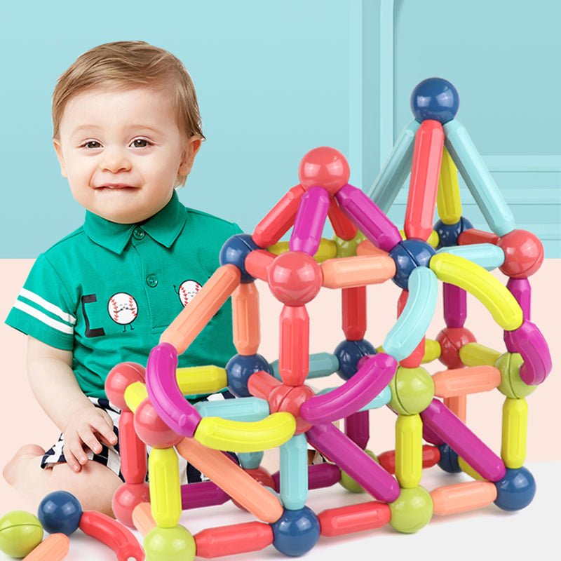 Magnetic Building Sticks & Blocks Set - DIYative™