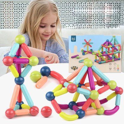 Magnetic Building Sticks & Blocks Set - DIYative™