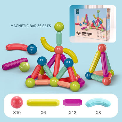 Magnetic Building Sticks & Blocks Set - DIYative™