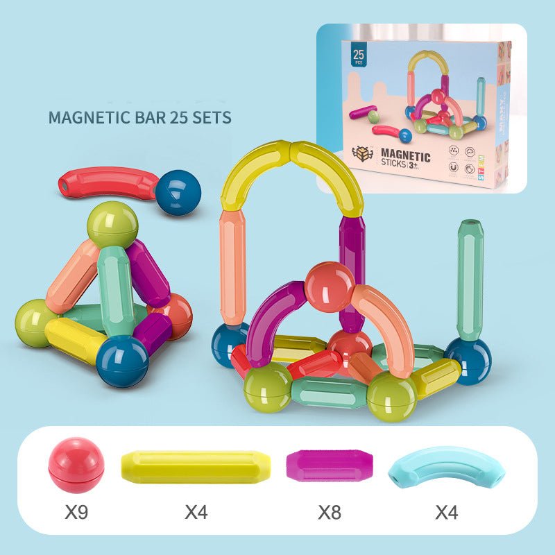 Magnetic Building Sticks & Blocks Set - DIYative™