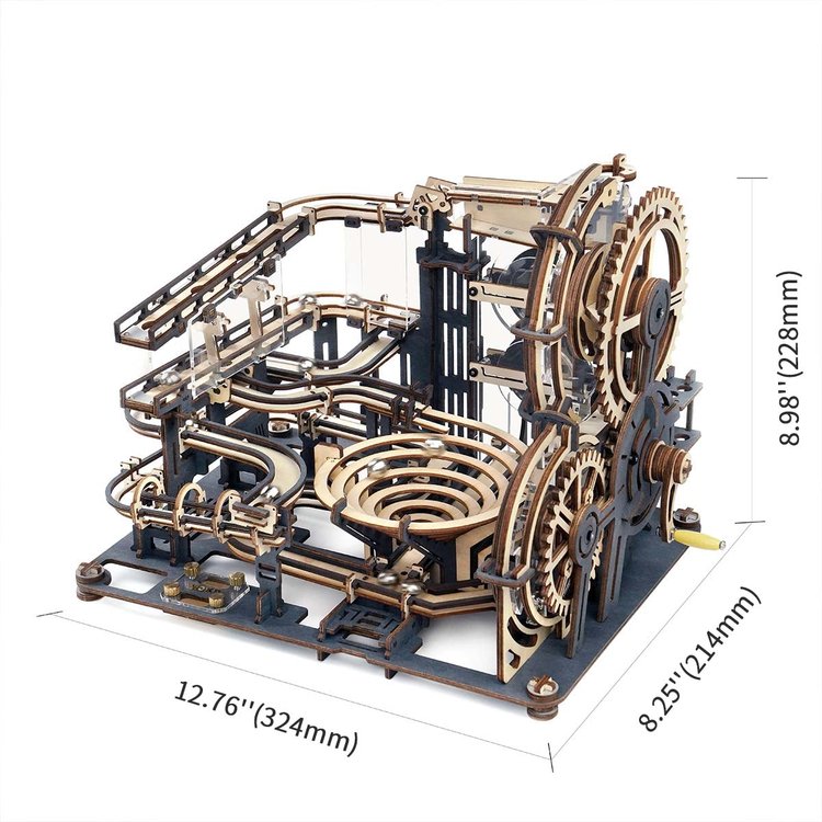 Marble Spaceport Marble Run DIY Wooden Puzzle - DIYative™